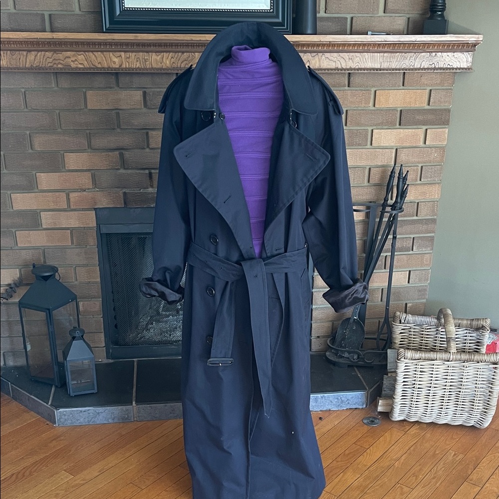 Burberry Blue Trench Coat